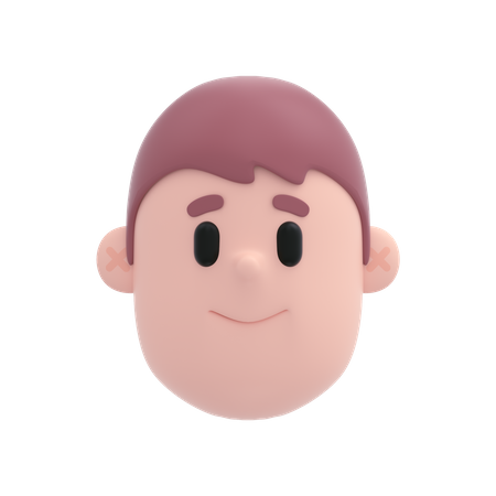Smiling Boy  3D Icon