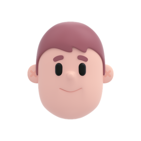 Smiling Boy  3D Illustration