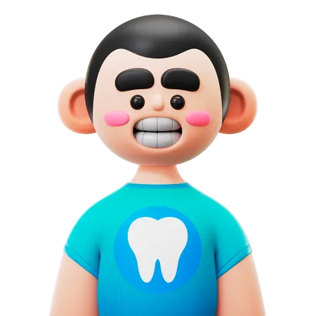 Smiling Boy  3D Icon