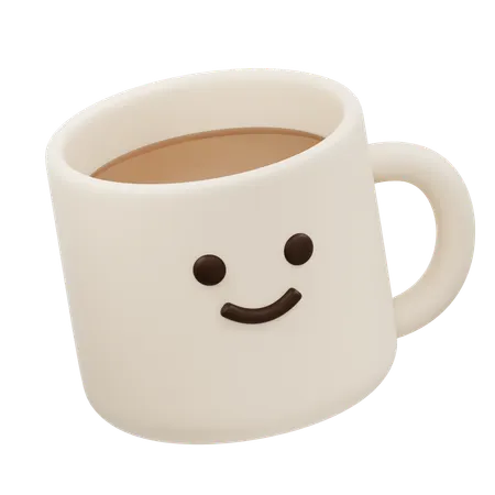 Smiling Coffee Mug  3D Icon