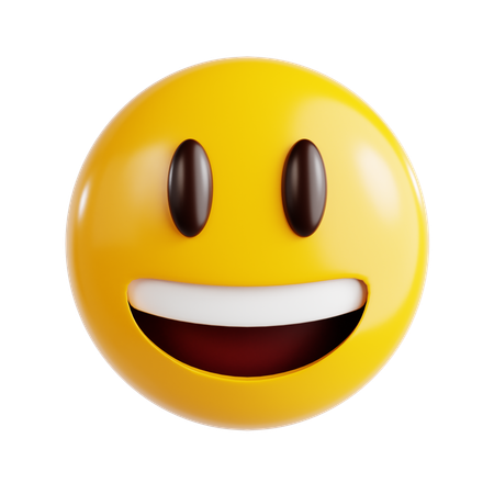 Smiling Emoji  3D Icon