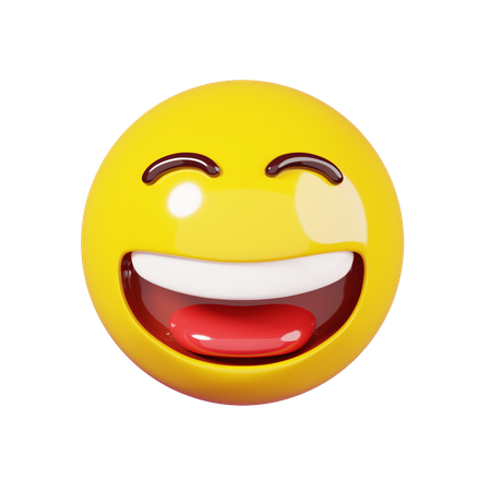 Smiling Emoji 3D Illustration