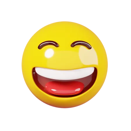 Smiling Emoji  3D Illustration