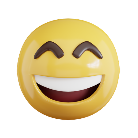 Smiling Emoji 3D Icon