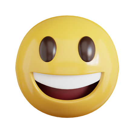 Smiling Emoji 3D Icon