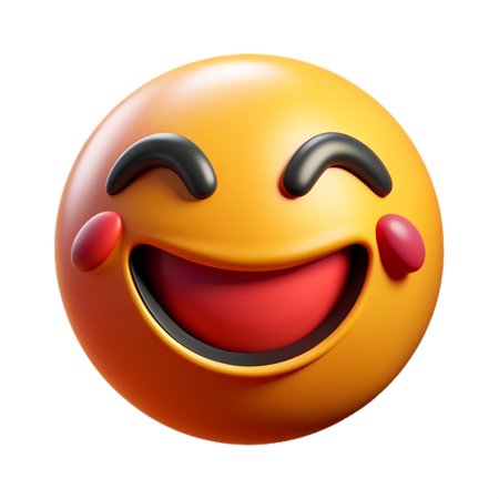 Smiling face emoji  3D Icon