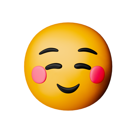 Smiling Face Emoji  3D Icon