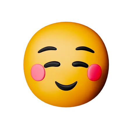 Smiling Face Emoji  3D Icon