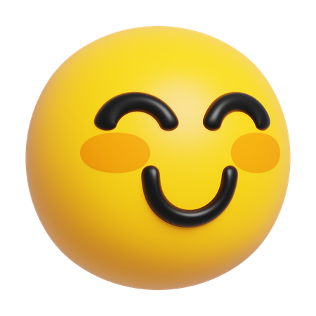 Smiling Face Emoji  3D Icon