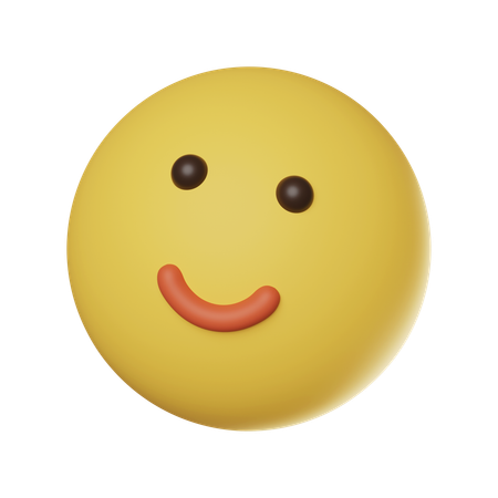 Smiling Face Emoticon  3D Icon