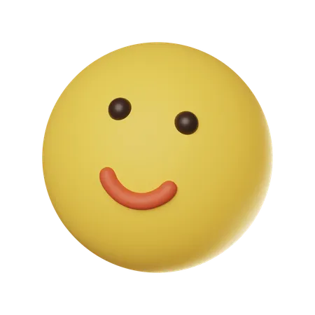 Smiling Face Emoticon  3D Icon