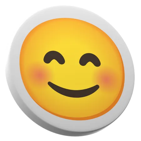 Smiling Face With Smiling Eyes  3D Icon