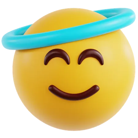 Smiling Face With Halo  3D Icon