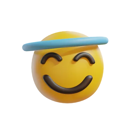 Smiling Face With Halo  3D Icon