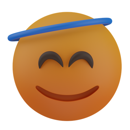 Smiling Face with Halo smily  3D Icon