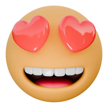 Smiling Face With Heart Eyes  3D Icon