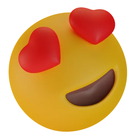 Smiling Face With Heart Eyes  3D Emoji