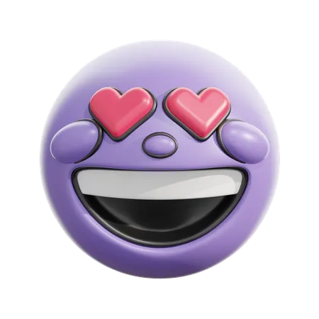 Smiling face with heart-eyes  3D Icon