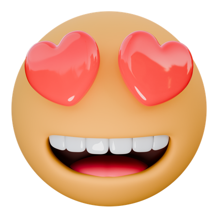 Smiling Face With Heart Eyes  3D Icon