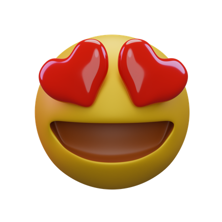 Smiling Face With Heart Eyes  3D Icon