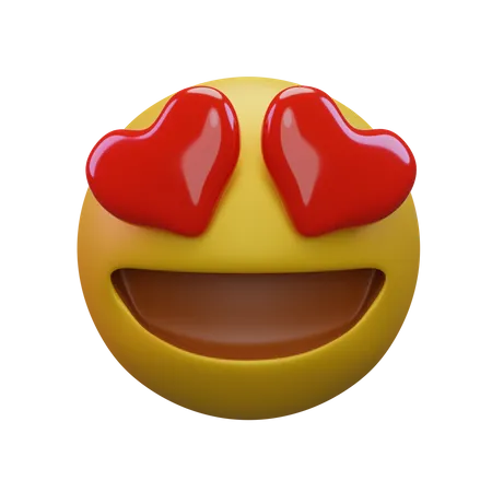 Smiling Face With Heart Eyes  3D Icon