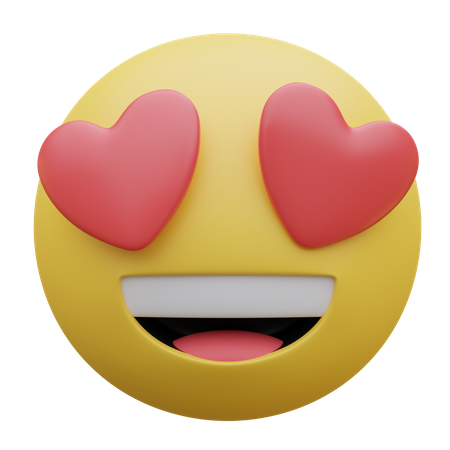 Smiling Face With Heart Eyes  3D Icon