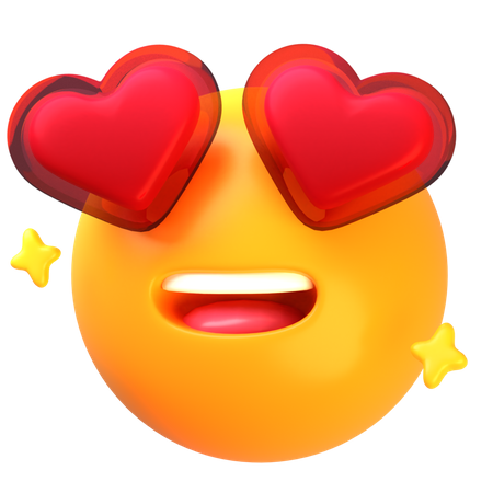 Smiling Face with Heart Eyes  3D Icon