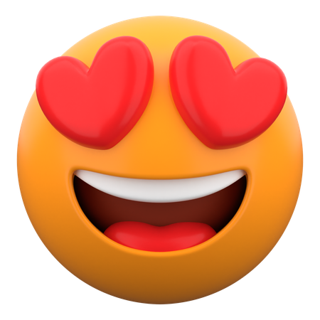 Smiling Face With Hearteyes  3D Icon