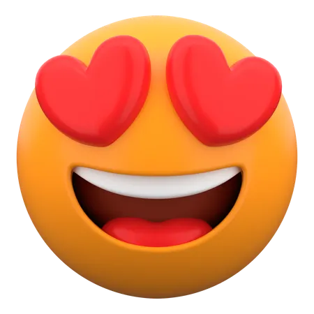 Smiling Face With Hearteyes  3D Icon