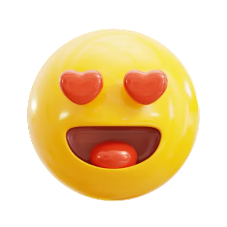 Smiling Face With Hearts Eyes  3D Icon