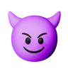 Smiling Face With Horns Emoji