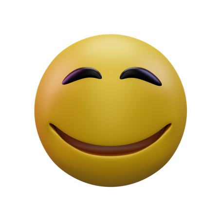 Smiling Face With Smiling Eyes  3D Icon
