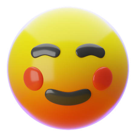 SMILING FACE WITH SMILING EYES EMOJI  3D Icon