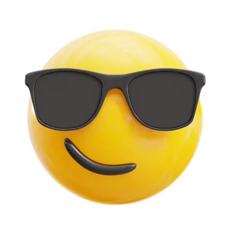 Smiling Face With Sunglasses  3D Icon