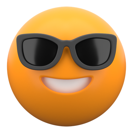 Smiling Face With Sunglasses  3D Icon