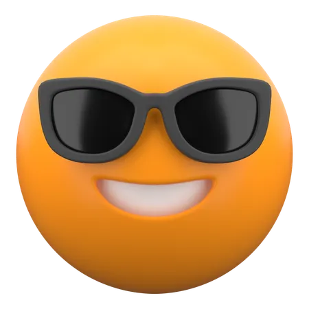 Smiling Face With Sunglasses  3D Icon