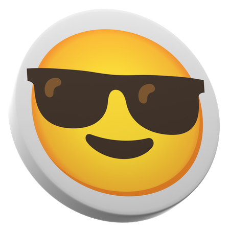 Smiling Face With Sunglasses  3D Icon