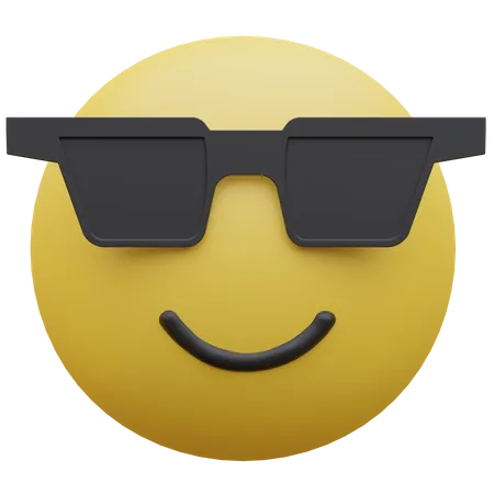 Smiling Face With Sunglasses  3D Icon