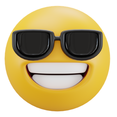 Smiling Face with Sunglasses  3D Icon