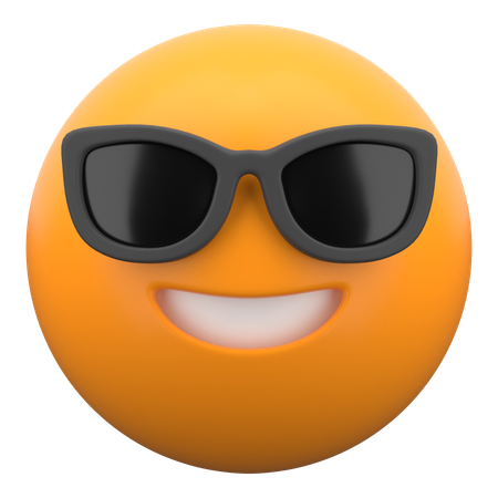 Smiling Face With Sunglasses  3D Icon