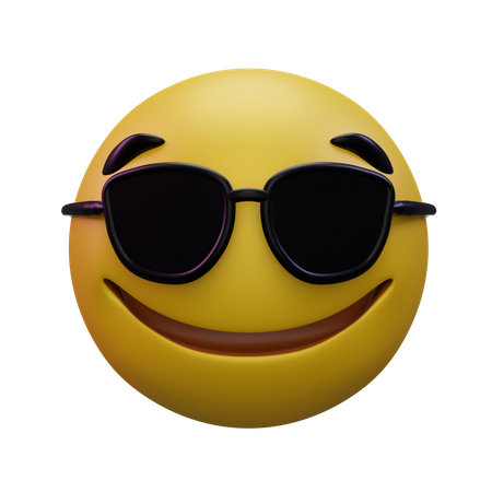 Smiling Face With Sunglasses  3D Icon