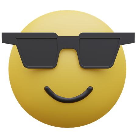 Smiling Face With Sunglasses  3D Icon