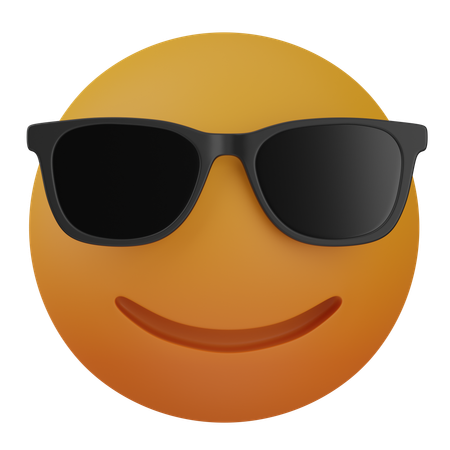 Smiling Face with Sunglasses  3D Icon