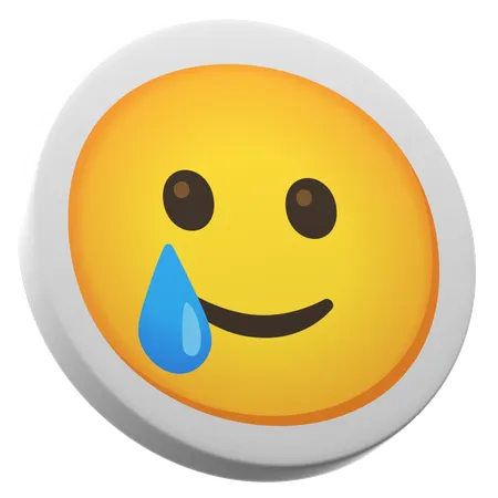 Smiling Face With Tear  3D Icon