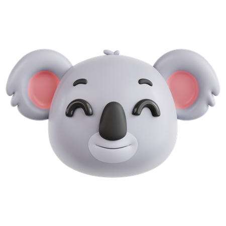 Smiling Koala  3D Icon