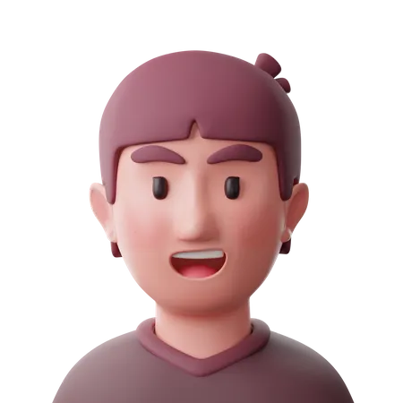 Smiling Male  3D Icon