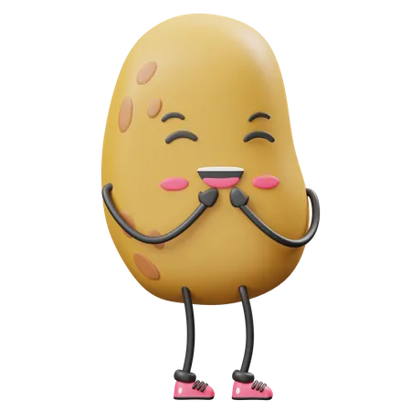 Smiling Potato  3D Icon