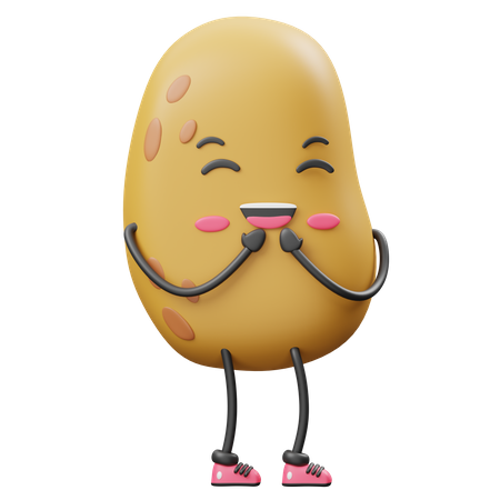 Smiling Potato  3D Icon