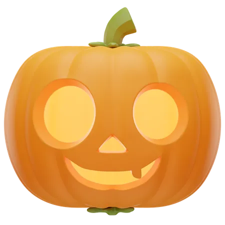 Smiling Pumpkin  3D Icon