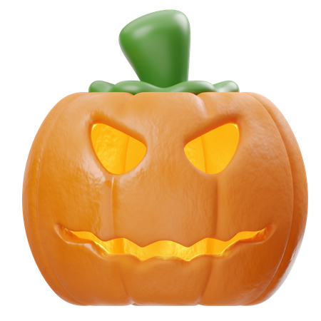 Smiling Pumpkin  3D Icon